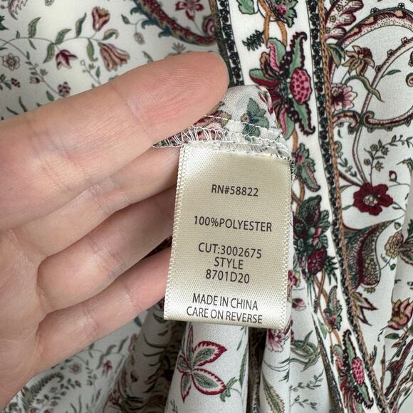 Max Studio Womens Multicolor Floral Kimono Sz S Boho Lightweight Hippie Festival - Picture 11 of 15